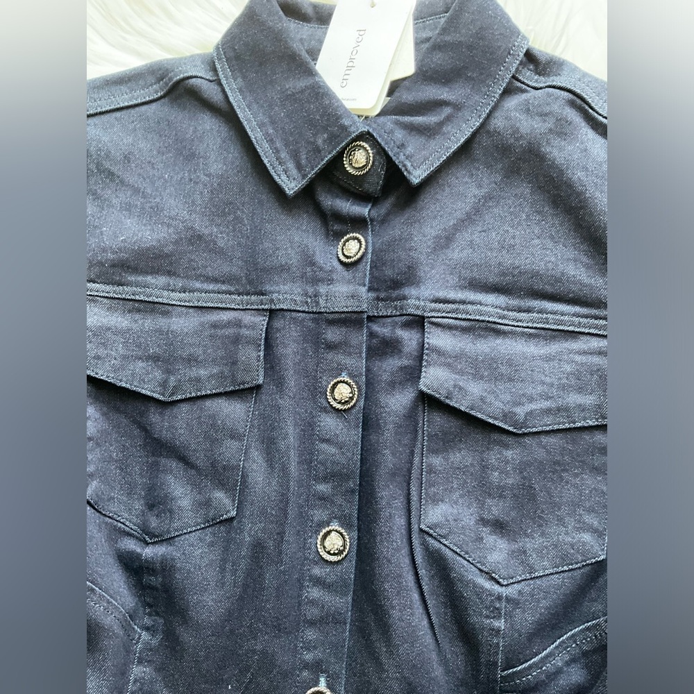 EMPROVED DENIM BLOUSE - Picture 7 of 12